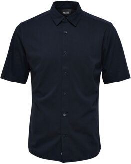 ONLY & SONS ONSMILES SS STRETCH SHIRT Donkerblauw - L