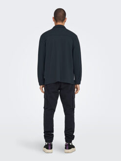 ONLY & SONS Onsnewkodyl overshirt sweat noos Blauw - M