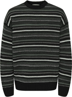 ONLY & SONS Onsroy rlx ls crew knit Zwart - XL