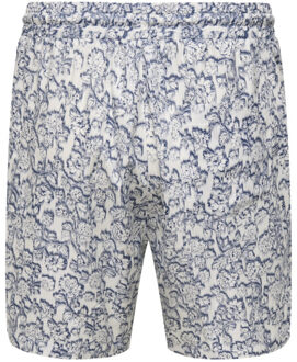 ONLY & SONS Onstel dash life reg aop shorts dessin Wit
