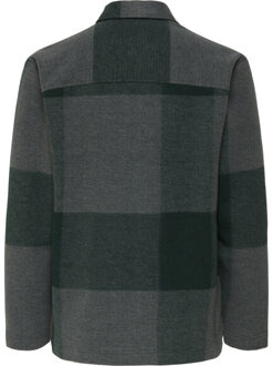 ONLY & SONS onswake checked zip overshirt 22034447 dark sea Groen - L