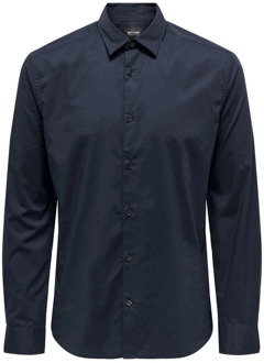 ONLY & SONS Overhemden Only & Sons , Blue , Heren - L,M,S,Xs