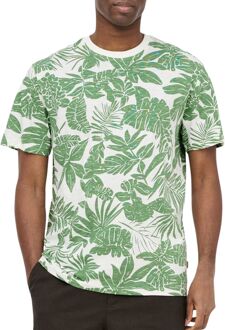 ONLY & SONS Perry Life Regular Leaf AOP Shirt Heren - XL