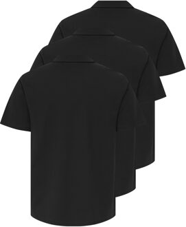 ONLY & SONS polo Zwart - L