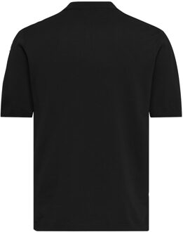 ONLY & SONS polo Zwart