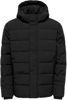 ONLY & SONS Puffa Only & Sons , Zwart , Heren - 2XL