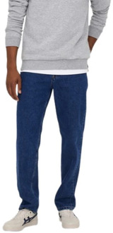 ONLY & SONS Rechte jeans Only & Sons , Blue , Heren - W33,W34,W32,W29,W36,W30,W28