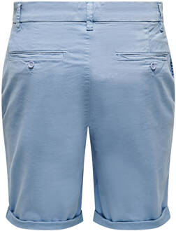 ONLY & SONS regular fit short ONSPETER mountain spring Blauw