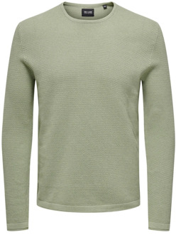 ONLY & SONS Round-neck Knitwear Only & Sons , Green , Heren - 2Xl,M,S