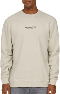 ONLY & SONS Samengestelde Crew Neck Sweatshirt Zilveren Voering Only & Sons , Beige , Heren - 2Xl,Xl,L,M