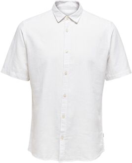 ONLY & SONS Short Sleeve Shirts Only & Sons , White , Heren - 2Xl,Xl,L,M