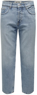 ONLY & SONS Slim Fit Denim Jeans Only & Sons , Blue , Heren - W29 L30,W30 L32,W28 L30,W32 L32,W28 L32,W31 L32,W32 L30,W30 L30,W33 L32,W31 L30,W29 L32