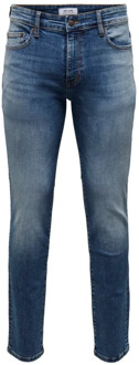 ONLY & SONS Slim-fit Jeans Only & Sons , Blue , Heren - W32 L32,W36 L32,W31 L32