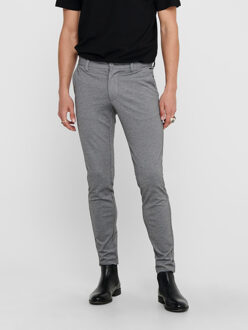 ONLY & SONS slim tapered fit chino grijs melange MARK PANT - 29-34