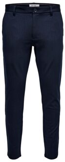 ONLY & SONS slim tapered fit chino night sky Blauw - 28-34