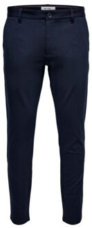 ONLY & SONS slim tapered fit chino night sky Blauw - 30-34