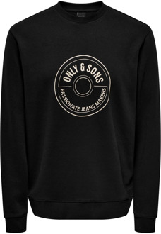 ONLY & SONS Sweatshirts Only & Sons , Black , Heren - 2Xl,Xl,L,M,S