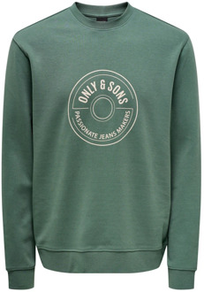 ONLY & SONS Sweatshirts Only & Sons , Green , Heren - 2Xl,Xl,L,M