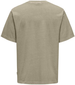 ONLY & SONS T-shirt - maat L Bruin