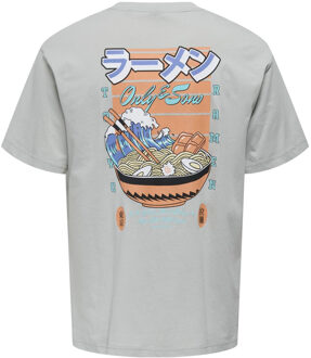 ONLY & SONS T-shirt SS Keane T-shirt Grijs - maat Lichtgrijs