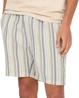 ONLY & SONS Trev Life Reg Stripe Joggingshort Heren - M