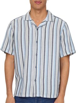 ONLY & SONS Trev Life Stripe Overhemd Heren - M