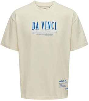 ONLY & SONS Vinci T-shirt met korte mouwen Only & Sons , White , Heren - 2Xl,Xl,L,M,S
