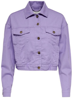 Only Stijlvolle Jas Only , Purple , Dames - S,Xs