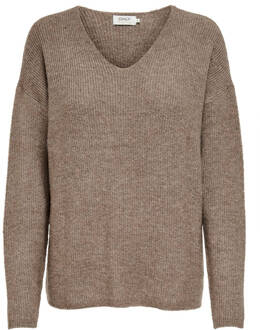 Only Stijlvolle Pullover Only , Brown , Dames - Xl,L