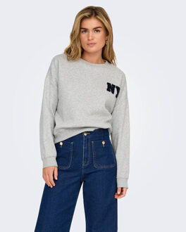 Only Sweat 15254183 sweat li Grijs - XL