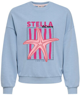 Only Sweat 15370494 kogkarli Blauw - 134/140