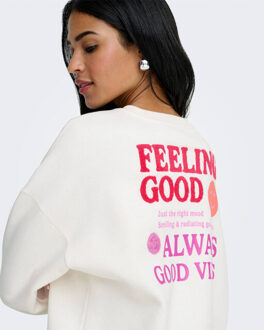 Only Sweat 15375573 daze Wit - M