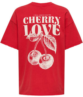 Only T-shirt 15359013 kinna Rood - M