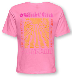 Only T-shirt 15375849 kogruth - maat 146/152 Paars