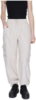 Only Tapered Trousers Only , White , Dames - L,M,S,Xs