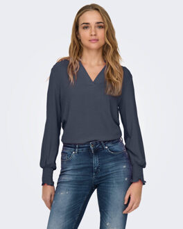Only Top lange mouw 15284309 Blauw - S