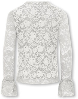Only Top lange mouw 15372337 kogtoos - maat 116 Wit
