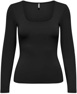 Only Top lange mouw Only , Black , Dames - Xl,L,M,S,Xs