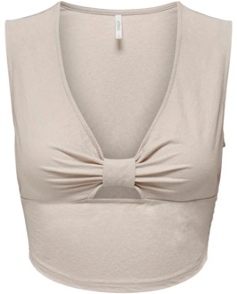 Only Top Stijl Model Only , Beige , Dames - L,M,Xs