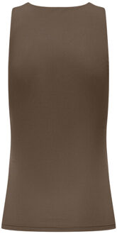 Only Top zonder mouw 15278090 lea Bruin