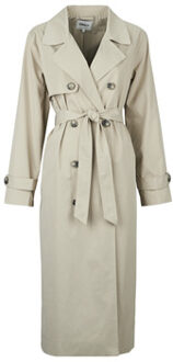 Only Trenchcoat Only ONLDISA LIFE LONG TRENCHCOAT" Grijs - S, M, L, XL