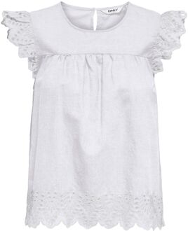 Only Tulom Embossed Woven Top Dames - L