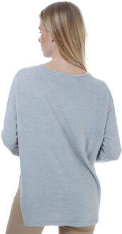 Only V-hals Gebreide Trui Dames Grijs Light Grey Melange - S