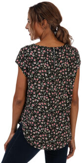 Only Vic zwarte top met korte mouwen voor dames
