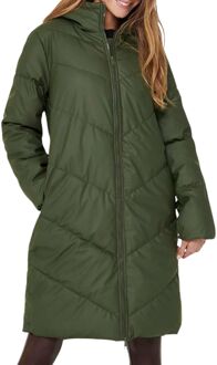 Only Waterafstotende Gewatteerde Jas Dames Green Forest Night - L