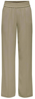 Only Wijde Pin Pant in Lucy-Laura Stijl Only , Green , Dames - L,M,S,Xs,M L32