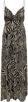 Only Zomer jurk met dierenprint Zwart - XS