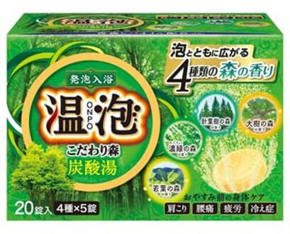 ONPO Carbonated Water Luxury Kodawari Mori Bath Salt Tablet 20 pcs