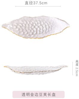 Onregelmatige Erwt Phnom Penh Glas Plaat Nordic Stijl Thuis Fruit Dessert Sushi Lade Borden Salade Platen Sushi Plaat 1