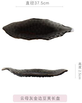 Onregelmatige Erwt Phnom Penh Glas Plaat Nordic Stijl Thuis Fruit Dessert Sushi Lade Borden Salade Platen Sushi Plaat 2